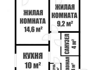 2-комнатная квартира на продажу, 53.3 м2, Киров, Московская улица, 213, ЖК Метро