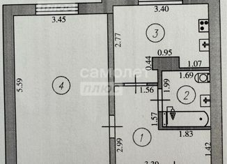 Однокомнатная квартира на продажу, 38.7 м2, Иваново, Лежневская улица, 158, Фрунзенский район