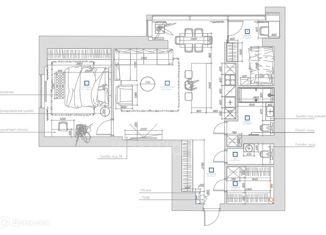 Продам двухкомнатную квартиру, 89.1 м2, Воронеж, улица Ворошилова, 1/3, ЖК Пять звёзд