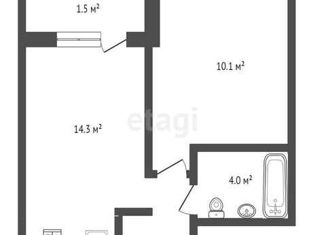 Продаю 1-ком. квартиру, 33.1 м2, Новороссийск, улица Мурата Ахеджака, 3, ЖК Черноморский-2
