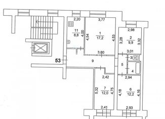 Продам 4-ком. квартиру, 77.9 м2, Челябинск, улица Курчатова, 8Б