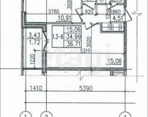 Продажа 1-ком. квартиры, 34.5 м2, городской посёлок Янино-1, ЖК Янила Драйв, улица Тюльпанов, 2