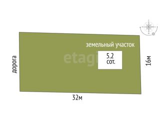 Продам участок, 5.2 сот., дачный массив Новозбурьевка, 31-я улица