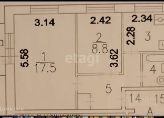 Продам 2-комнатную квартиру, 41.5 м2, Москва, бульвар Генерала Карбышева, 6к3, бульвар Генерала Карбышева