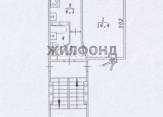 Продам 1-ком. квартиру, 29.1 м2, Новосибирск, улица Кропоткина, 120/1, метро Гагаринская