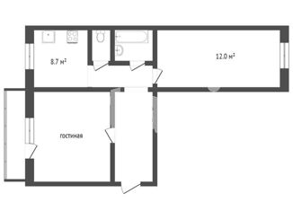 Продам 2-комнатную квартиру, 58 м2, Челябинская область, Якутская улица, 9