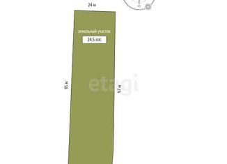 Продаю земельный участок, 24.5 сот., деревня Никитина, Центральная улица