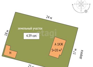 Продаю дом, 20 м2, садовое товарищество Моторостроитель, Приозёрная улица