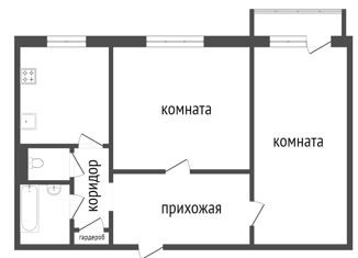 Продаю двухкомнатную квартиру, 54 м2, Красноярск, Свободный проспект, 75А