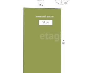 Участок на продажу, 5.2 сот., дачный массив Новозбурьевка, 18-я улица