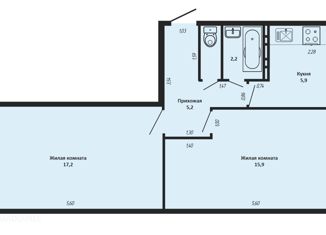 Продам 2-комнатную квартиру, 47.5 м2, Краснодар, Станкостроительная улица, 22, Станкостроительная улица