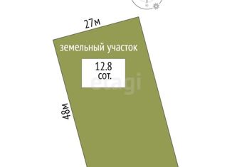 Продам участок, 12.8 сот., ДНТ Воскресенье-1, Тихая улица