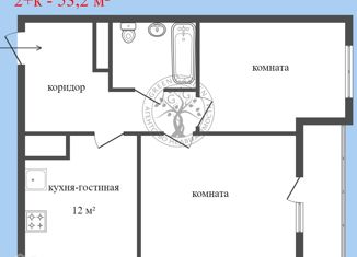 Продается двухкомнатная квартира, 53.2 м2, Екатеринбург, Мостовая улица, 39, Мостовая улица