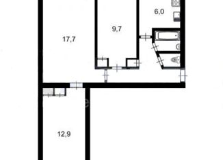 Продается трехкомнатная квартира, 58.5 м2, поселок Аннино, Центральная улица, 8