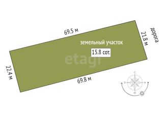 Продам участок, 15.85 сот., село Каменское, 35Н-190