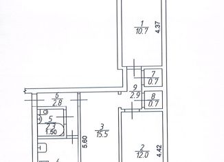 Продам трехкомнатную квартиру, 53.8 м2, Москва, метро Алексеевская, Звёздный бульвар, 20