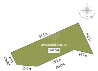 Участок на продажу, 630 сот., посёлок Прудный, Тополиная улица, 24