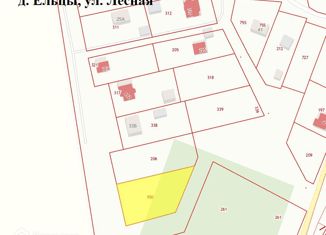 Продам участок, 20 сот., деревня Ельцы, Лесная улица, 33Б