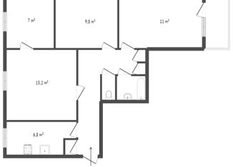 Продается 4-комнатная квартира, 63.9 м2, Екатеринбург, метро Уралмаш, улица Молодёжи, 82