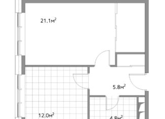 Продам 1-комнатную квартиру, 43.5 м2, Москва, Багратионовский проезд, 5Ак1, ЖК Фили Сити