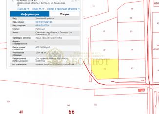 Продается земельный участок, 15 сот., Дегтярск, Ревдинская улица