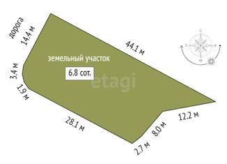 Продаю участок, 6.8 сот., Канашевское сельское поселение