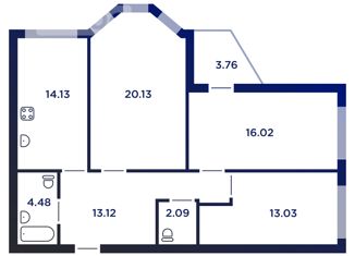 Продаю 3-ком. квартиру, 84.8 м2, Липецк, улица Дмитрия Фурсова, 2