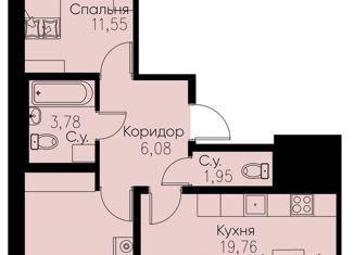 Продаю двухкомнатную квартиру, 61.42 м2, Ленинградская область, улица Шувалова, 35