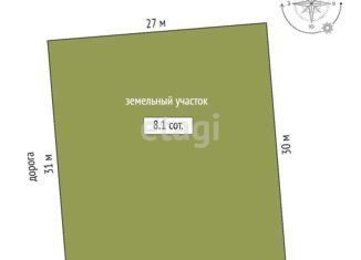 Продается земельный участок, 8.1 сот., село Трудовое, Зелёная улица