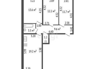 Продаю трехкомнатную квартиру, 76 м2, Санкт-Петербург, проспект Королёва, 59к2, ЖК Граффити