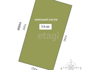Земельный участок на продажу, 3.4 сот., Ялуторовск, Олимпийская улица