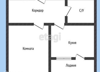 1-комнатная квартира на продажу, 41.1 м2, Самара, Революционная улица, 101В, метро Гагаринская