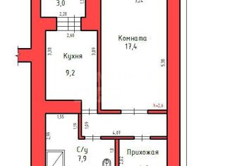 Продажа однокомнатной квартиры, 44 м2, Ижевск, улица Михаила Петрова, 47, Восточный жилой район