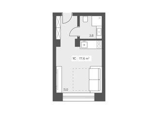 Продается 1-комнатная квартира, 17.4 м2, Москва, Ленинский проспект, 158, ЗАО