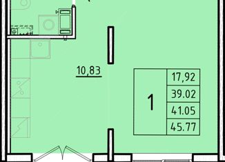 Продается 1-комнатная квартира, 39.02 м2, Санкт-Петербург, Образцовая улица, 6к3