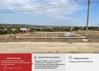 Продам земельный участок, 7.6 сот., садовое товарищество Ореанда, Центральная улица