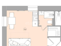 Продам квартиру студию, 21.1 м2, Москва, Трубная улица, 29с4, Трубная улица