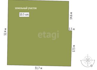 Земельный участок на продажу, 10.3 сот., деревня Ключи