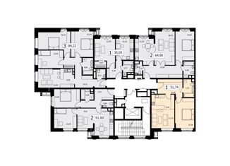 Продажа 1-ком. квартиры, 51.9 м2, Москва, улица Маршала Тимошенко, 8, улица Маршала Тимошенко