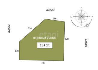 Продается земельный участок, 11.4 сот., дачное некоммерческое партнерство Волшебный Сад, Центральный проезд