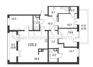 Продаю четырехкомнатную квартиру, 124.7 м2, городской посёлок Новоселье, Невская улица