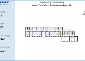 Продам комнату, 589 м2, Санкт-Петербург, Левашовский проспект, 3, муниципальный округ Чкаловское