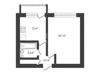 Продажа 1-ком. квартиры, 34.5 м2, Нефтекамск, улица Ленина, 82