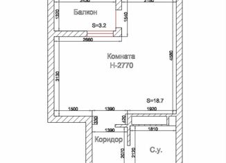 1-ком. квартира на продажу, 26.8 м2, Краснодар, Красноармейская улица, 22, Красноармейская улица