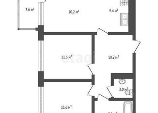 Продается 2-комнатная квартира, 68.3 м2, Тюмень, ЖК Речной Порт, Причальная улица, 11