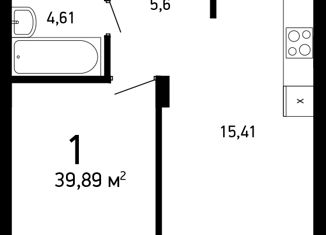 Продается 1-ком. квартира, 40 м2, Нижний Новгород, ЖК Заречье, улица Героя Советского Союза Сафронова, 13к1