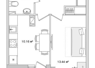 Продам 1-ком. квартиру, 36.95 м2, Санкт-Петербург, Белоостровская улица, 10к1, метро Лесная