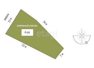 Земельный участок на продажу, 4 сот., село Нижняя Кутузовка, Совхозная улица, 6