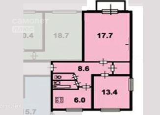 Сдам 2-комнатную квартиру, 51 м2, Санкт-Петербург, Белградская улица, 20к1, муниципальный округ Купчино