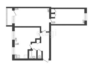 Продажа трехкомнатной квартиры, 51.3 м2, Белгород, Садовая улица, 112А, Восточный округ